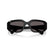 VOGUE 5688SB W44/87 - Black Rectangle Sunglasses for Women