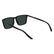 CALVIN KLEIN 25505S 001 - Black Rectangle Sunglasses for Men