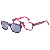 NANO GAIKAI & CLIP 3050349SC - Mauve Wayfarer Eyeglasses for Kids