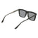 CALVIN KLEIN 25530 MAG-SET+CLIP 001 - Black Square Eyeglasses for Men