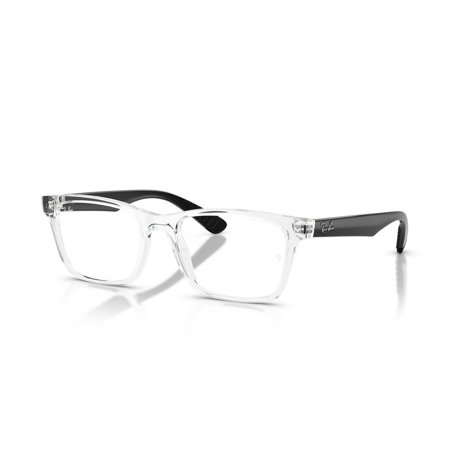 RAY BAN 7025 5943 - Transparent Rectangle Eyeglasses for Men