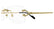 CARTIER CT0563 001 - Gold Rectangle Eyeglasses for Men