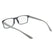 CALVIN KLEIN 19569 070 - Grey Rectangle Eyeglasses for Men