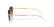 RAY BAN 3768 001/73 - Gold Rectangle Sunglasses for Men